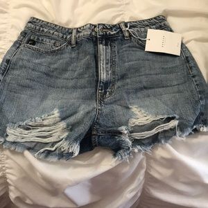 Vici blue jean shorts with tags